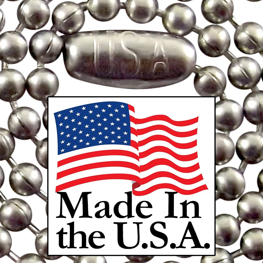 Amazon.co.jp: Tag-Z ステンレススチール ミリタリードッグタグ